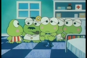Keroppi in Find the Pink Mushroom